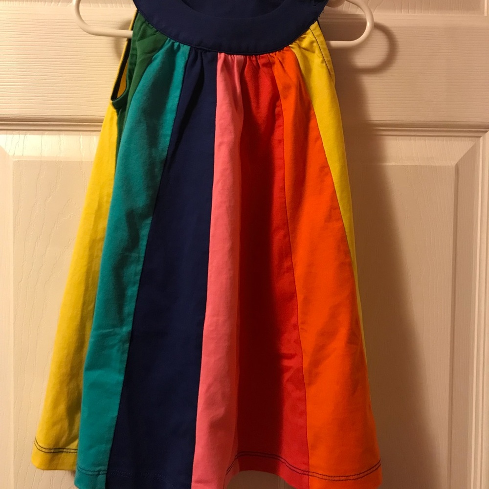 NWOT Hanna Andersson rainbow swing dress 90/3t